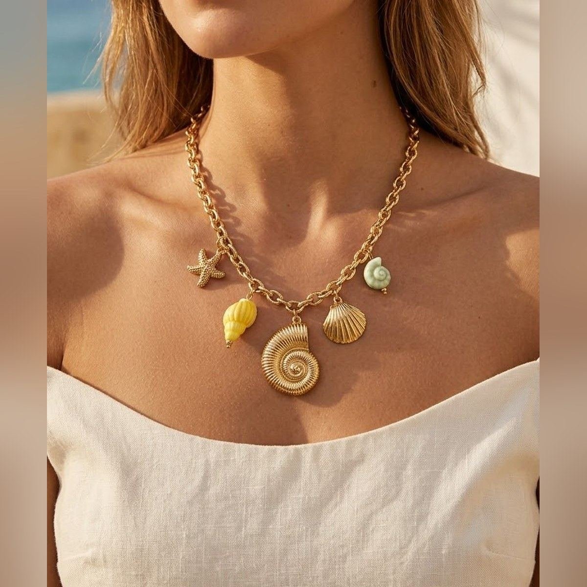 Collier Summer coquillage modèle 1