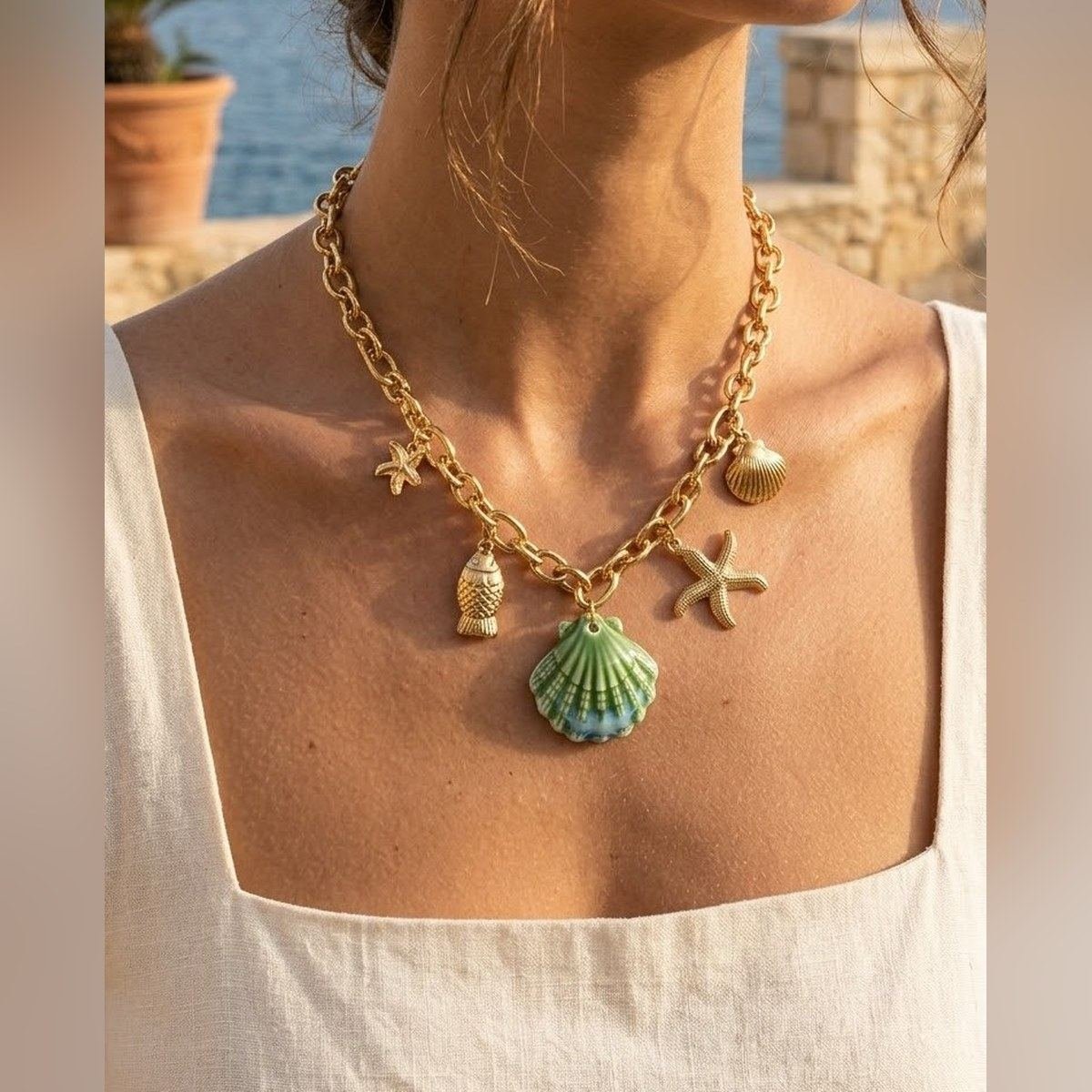 Collier Summer coquillage modèle 4